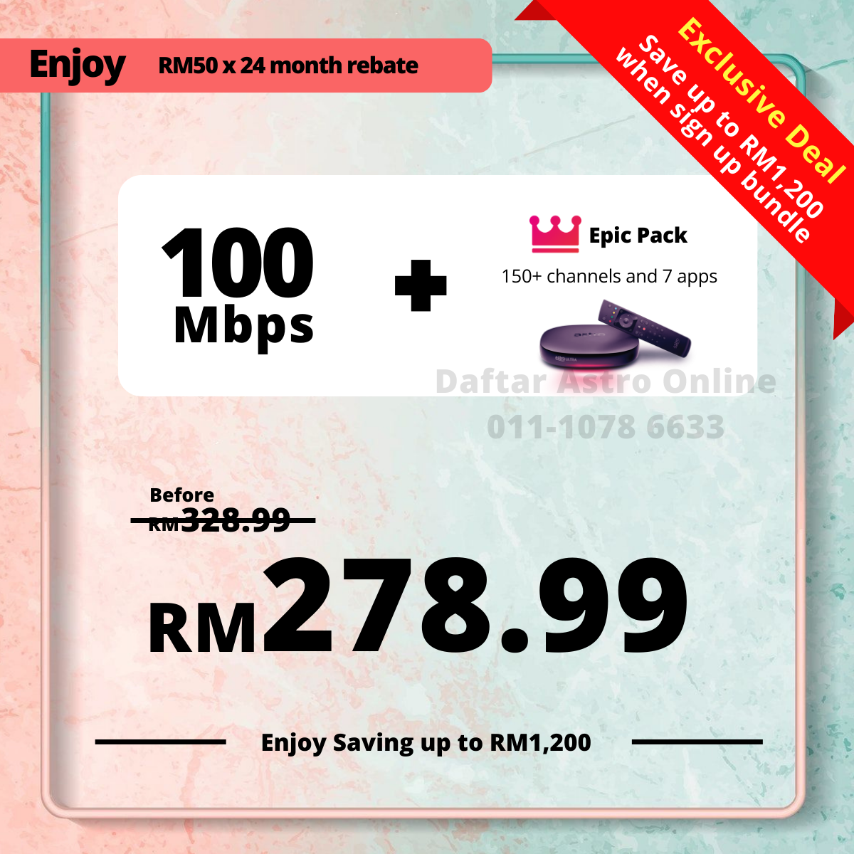Astro 100Mbps + Astro One - Epic Pack