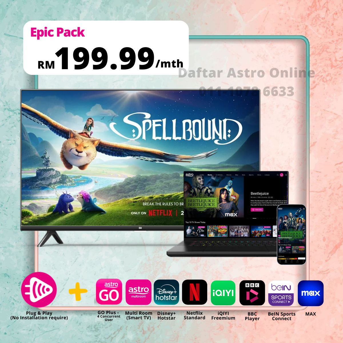 Astro One Epic Pack Daftar Astro Online